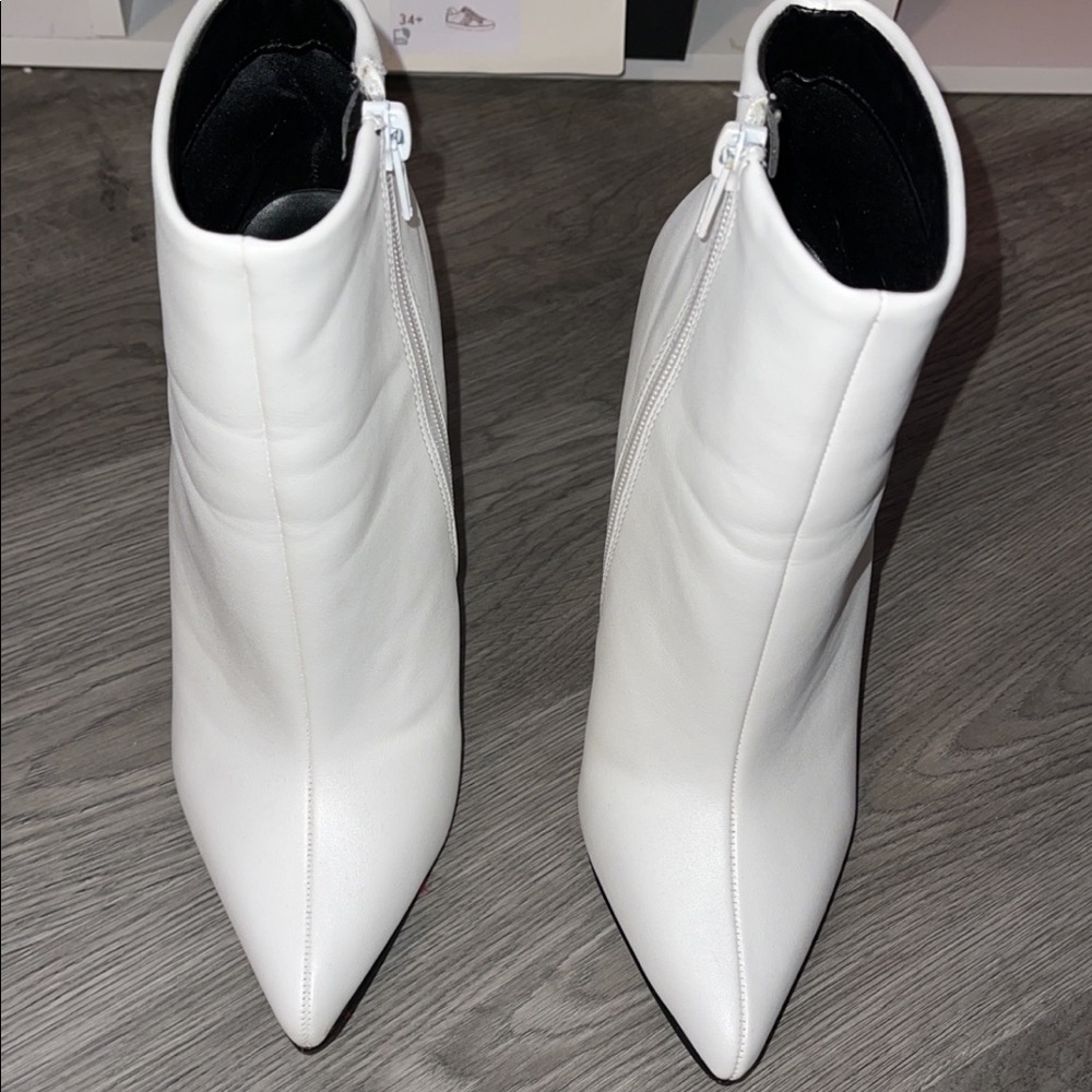 Cute white booties!